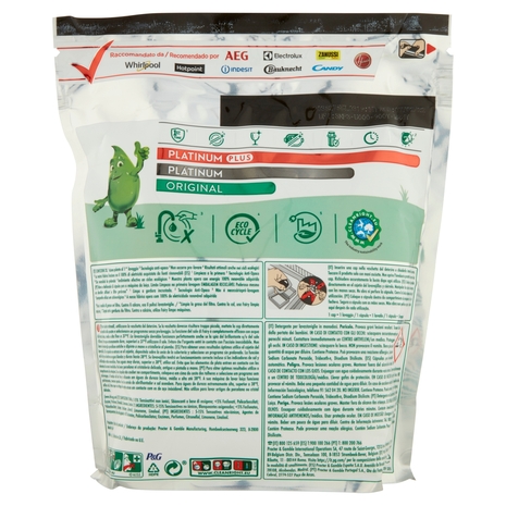 Fairy Pastiglie Lavastoviglie Platinum, Detersivo Piatti Limone, 65 Capsule 969 g